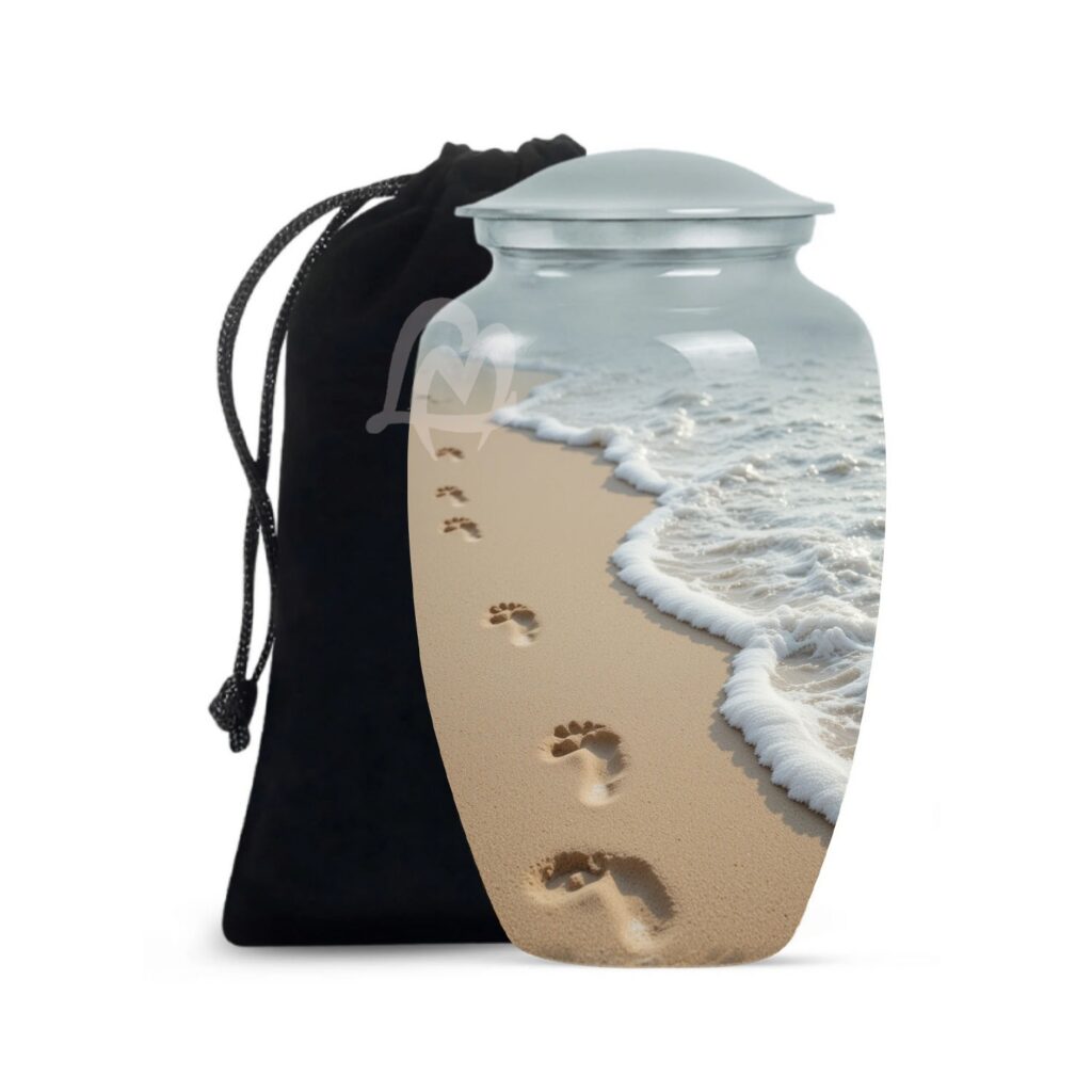 Adult Beach Urn, Handmade Beach Cremation Urn