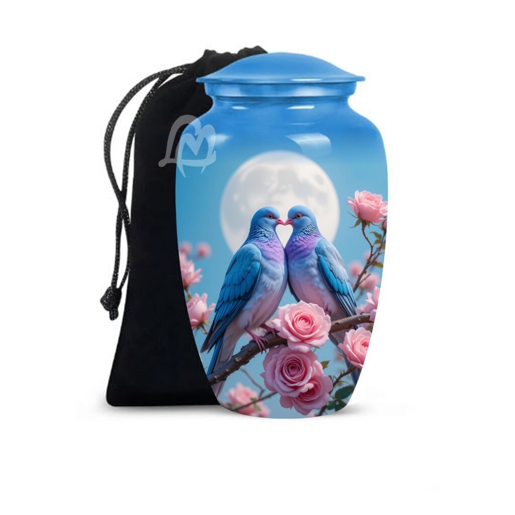 Memorial Urns for Mom and Dad 10 Inch & 200 Cubic Inches - A Loving Tribute to Honor His Life.