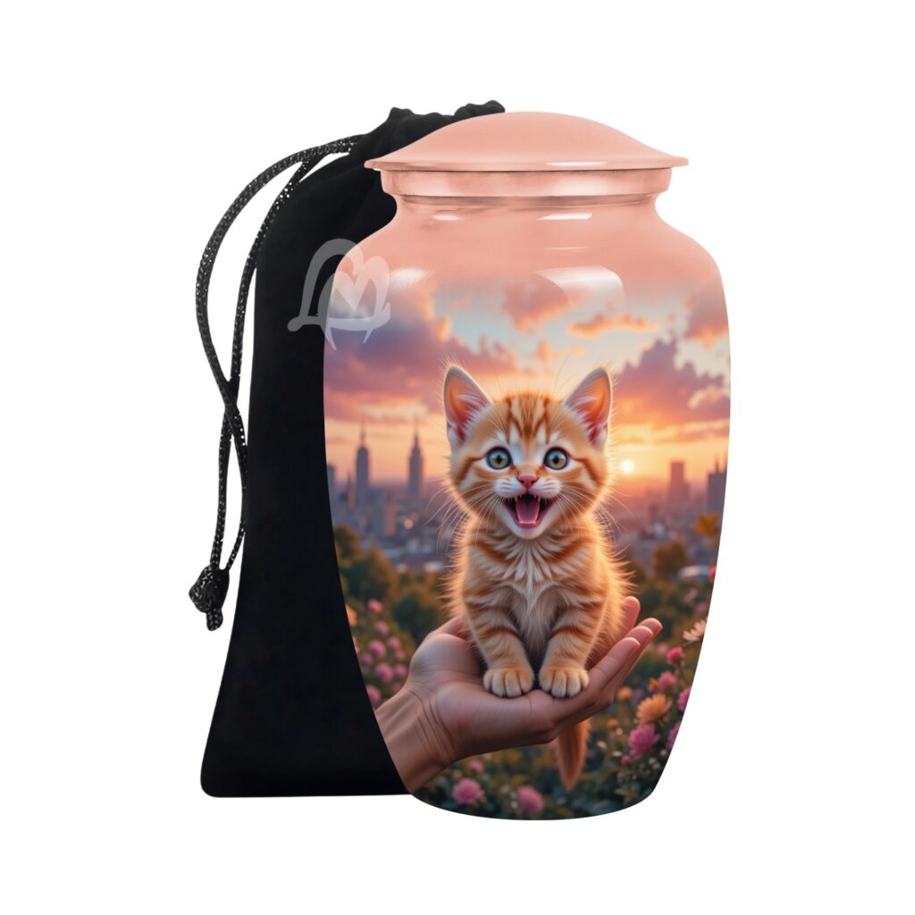 Cat Cremation Urn for Ashes for Women & Male, Pet Memorials for Human Ashes Adult Female & Man