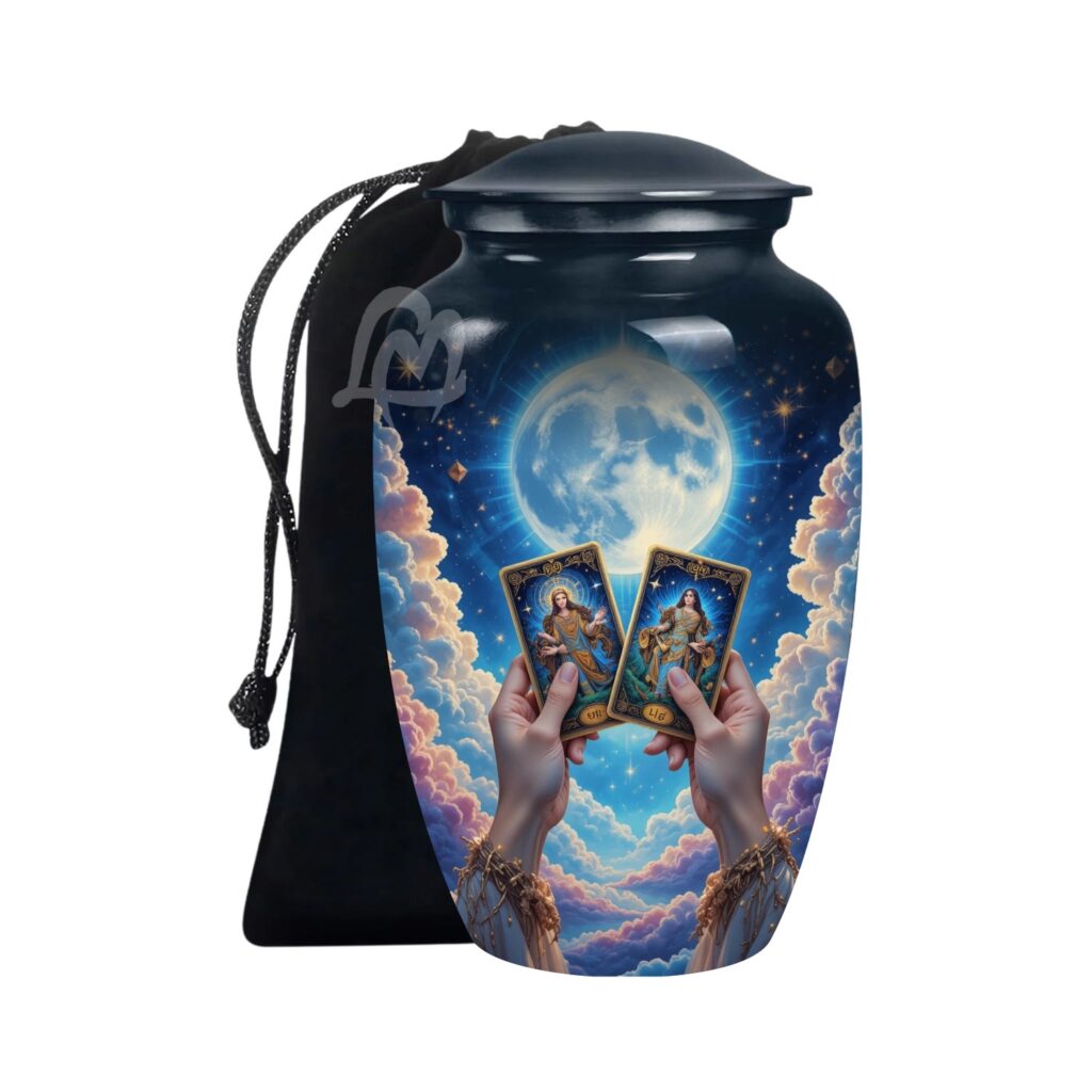 Tarot Card Urns Handcrafted Urn for Ashes Adult Male and Female