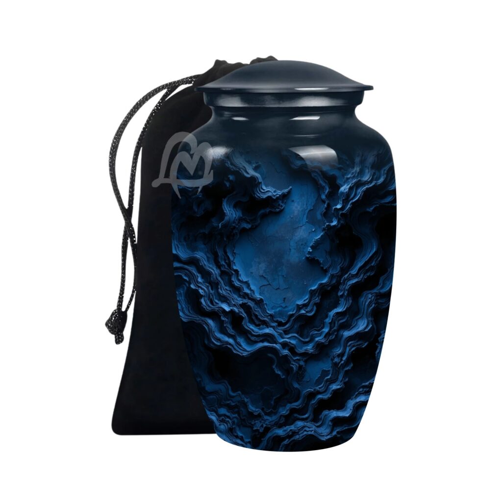 Pattern Cremation Urns for Human Ashes, Decorative Burial Urn for Adult Men and Women,